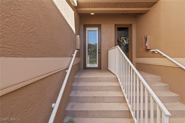 view of stairs