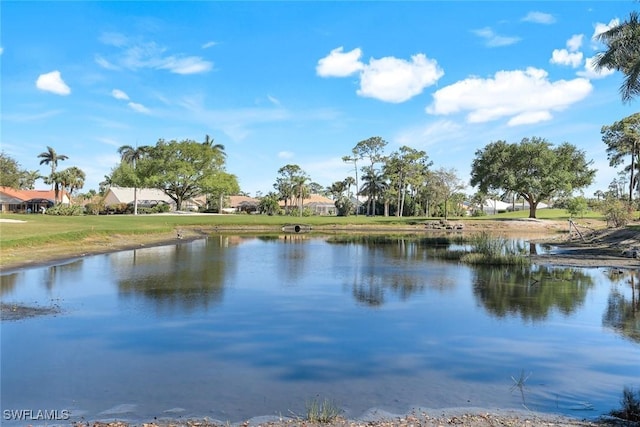 view of water feature