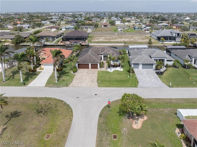 bird's eye view featuring a residential view