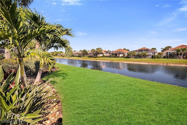 view of water feature