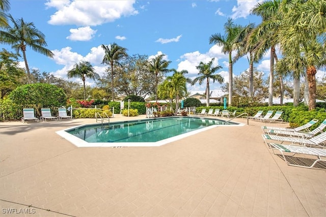 community pool featuring a patio