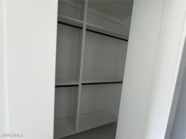 view of closet