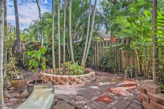 view of patio / terrace with a fenced backyard