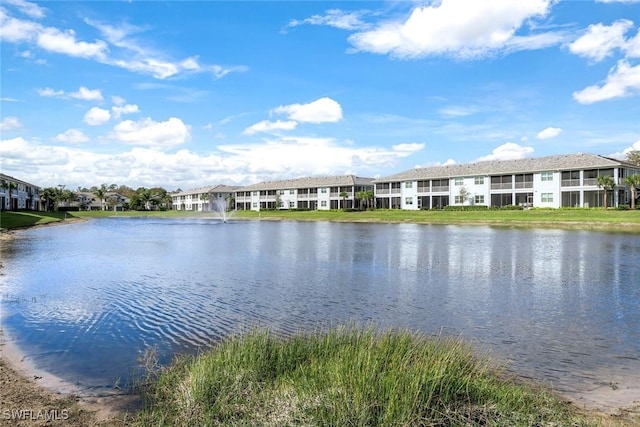 view of water feature featuring a residential view