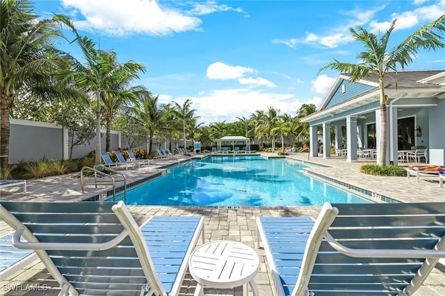 community pool featuring a patio