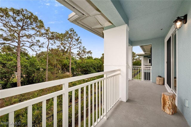 view of balcony