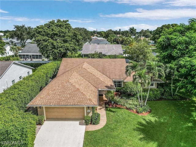 birds eye view of property featuring a residential view