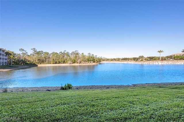 view of water feature