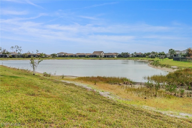 view of water feature featuring a residential view