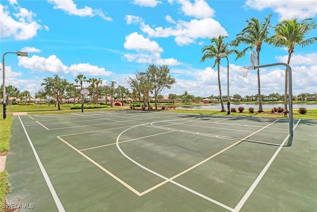 view of sport court featuring community basketball court