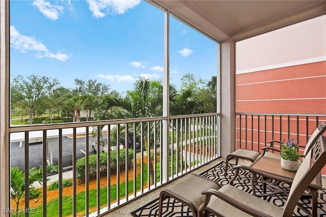 view of balcony