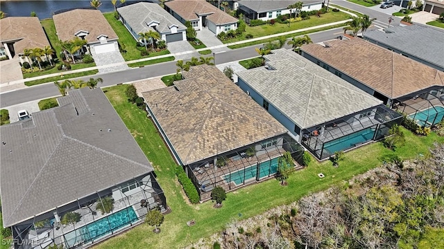 drone / aerial view featuring a residential view