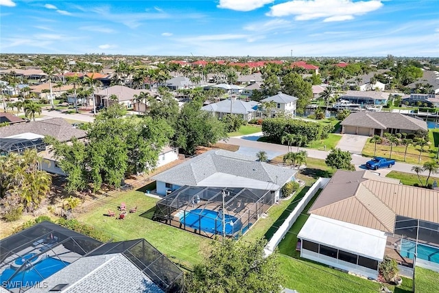 1416 SW 52nd Ter, Cape Coral, FL 33914 - aerial perspective of suburban area featuring a pool area