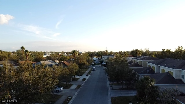 bird's eye view featuring a residential view