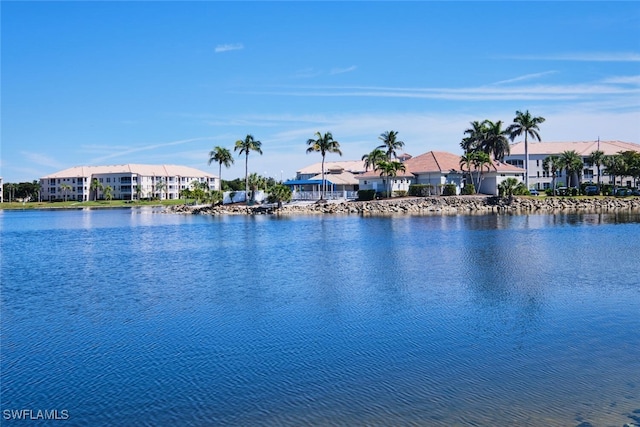 view of water feature featuring a residential view