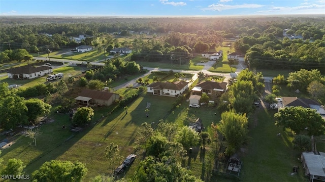 bird's eye view with a residential view