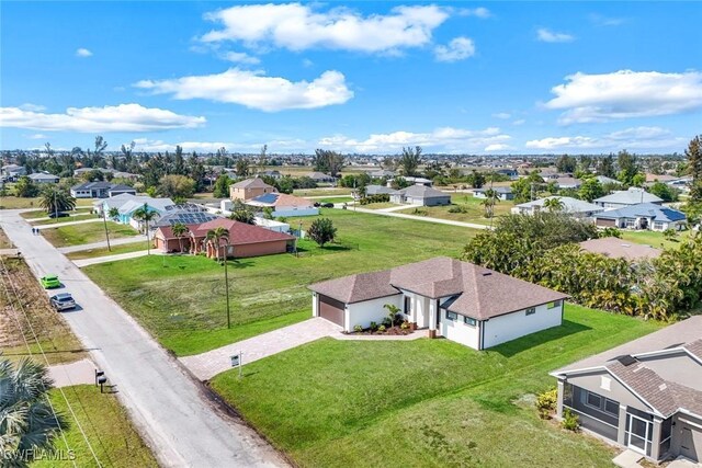 drone / aerial view featuring a residential view