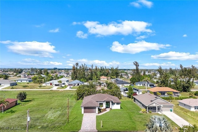 birds eye view of property featuring a residential view