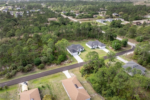 aerial view featuring a residential view