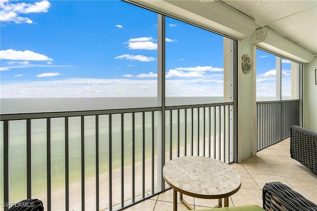 view of sunroom / solarium