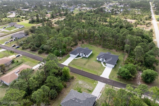 bird's eye view featuring a residential view