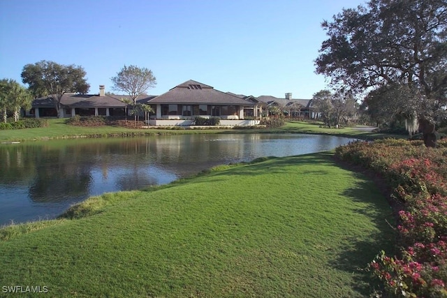 view of water feature