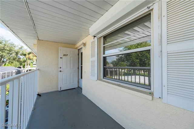 exterior space with a balcony