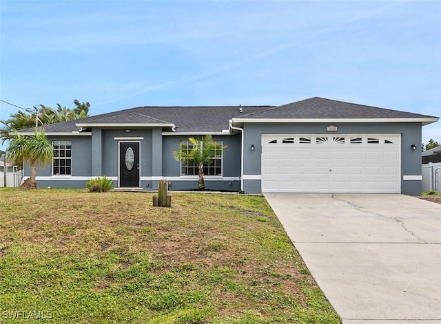 1008 SW 37th Ter, Cape Coral, FL 33914 - single story home with stucco siding, an attached garage, driveway, and a front yard