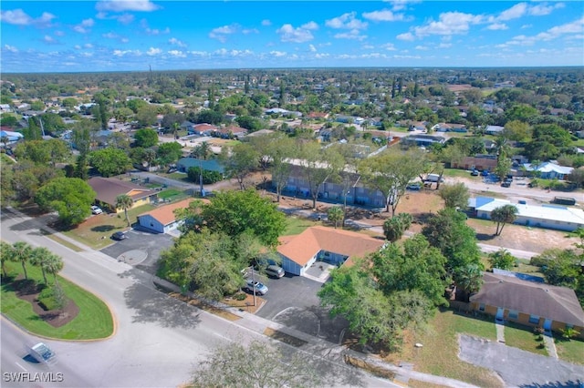 aerial view featuring a residential view