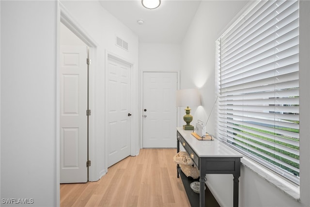 10735 Blue Bimini Cir, Estero, FL 33928 - hallway with light wood finished floors