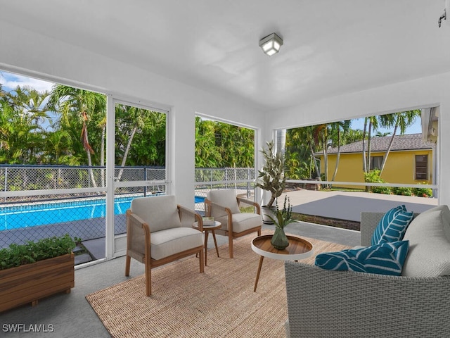 view of sunroom / solarium