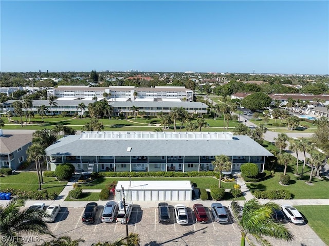 bird's eye view with a residential view