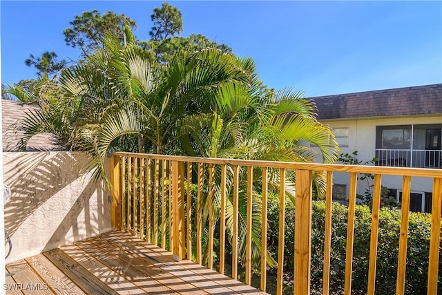 view of balcony