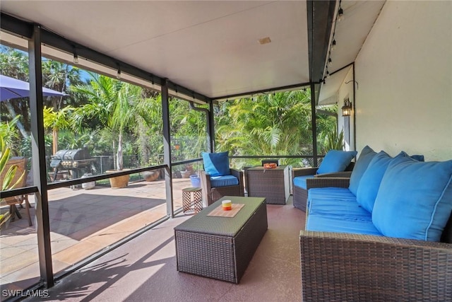 sunroom with a wealth of natural light