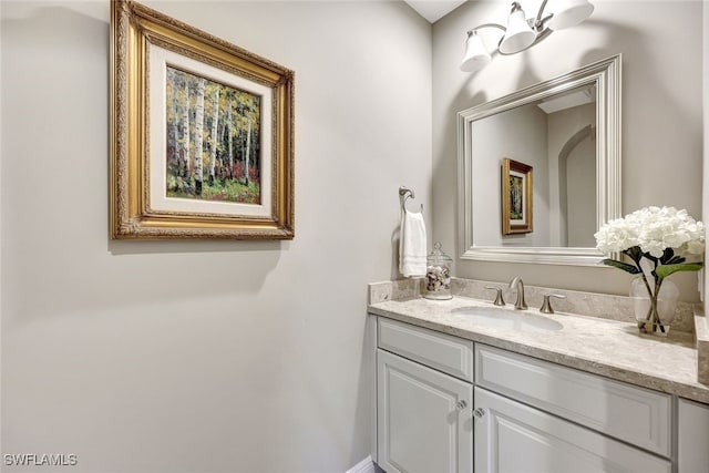 bathroom featuring vanity