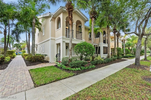 view of home's exterior featuring stucco siding