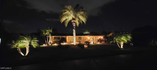 view of front of house with a patio area