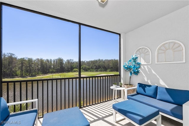 view of sunroom / solarium