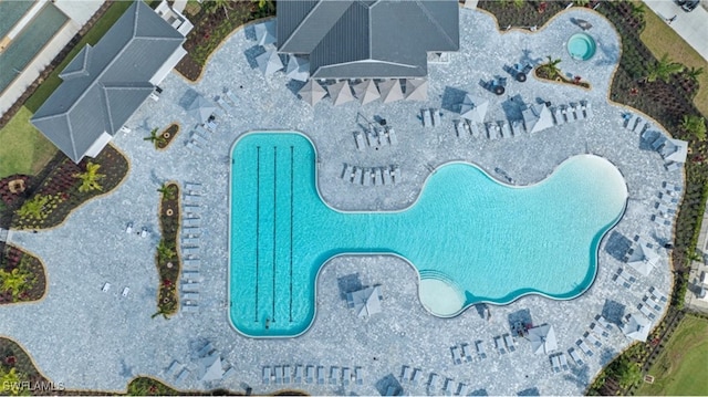 birds eye view of property