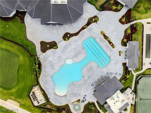 birds eye view of property