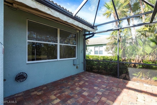 exterior space with a lanai