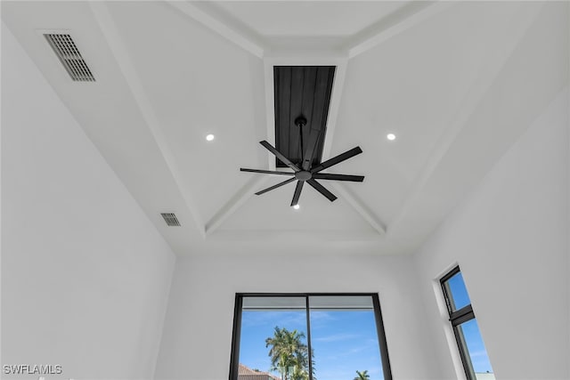 interior details with visible vents and recessed lighting