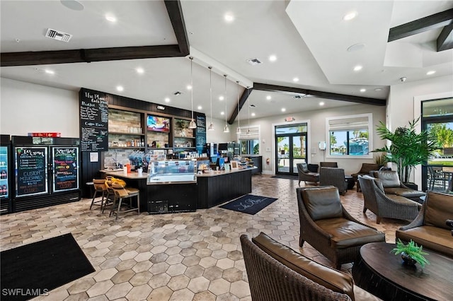 reception area with visible vents