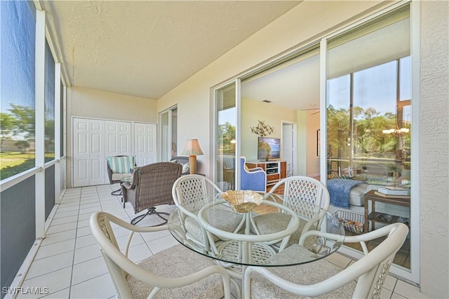 view of sunroom / solarium