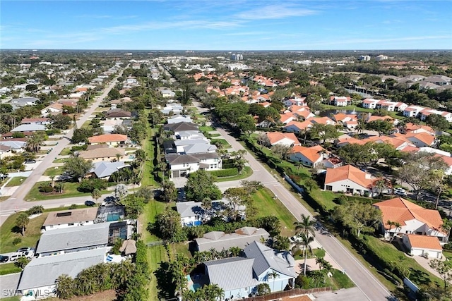 bird's eye view featuring a residential view