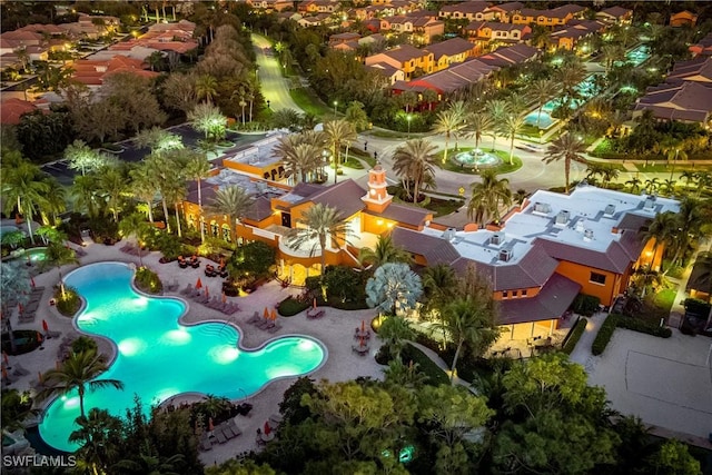 9072 Covina Dr N Unit 5505, Naples, FL 34113 - aerial perspective of suburban area with a pool area