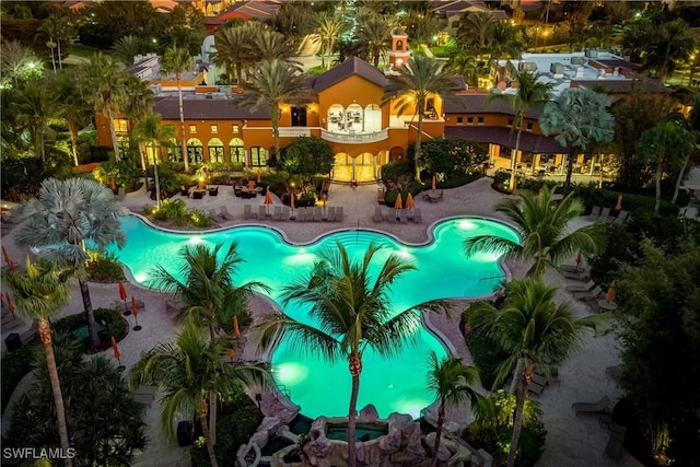 view of pool with a patio