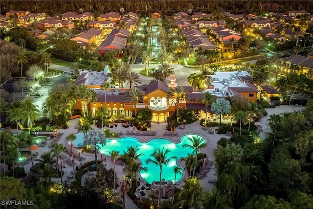 9072 Covina Dr N Unit 5505, Naples, FL 34113 - aerial perspective of suburban area featuring a pool