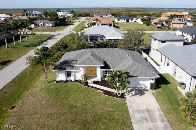 bird's eye view featuring a residential view