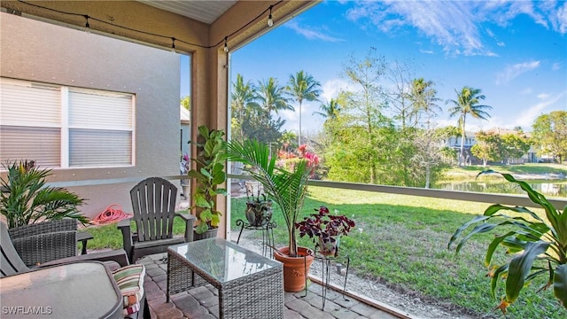 view of sunroom / solarium